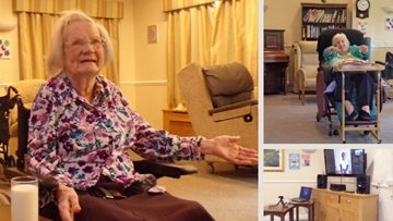 Middlesex care home Residents stretch it out with Zoom yoga classes